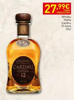 Recheio Whisky Malte Cardhu 12 Anos promoção