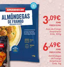 Recheio Almôndegas de frango amanhecer promoção