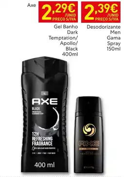 Recheio Axe gel banho dark temptation/apollo/black promoção