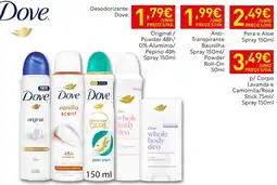 Recheio Desodorante Dove promoção