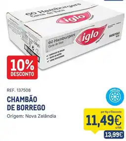 Makro Chambão de borrego iglo promoção