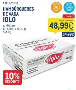 Makro Hambúrgueres de vaca iglo promoção