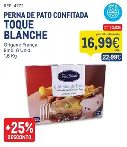 Makro Perna de pato confitada toque blanche promoção