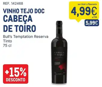Vinho tejo doc cabeça de toiro