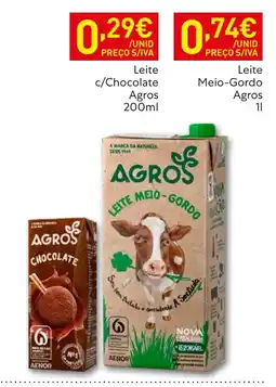 Recheio Leite c/Chocolate Agros promoção