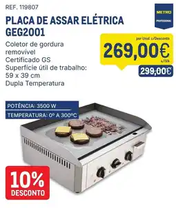 Makro Placa de assar elétrica metro professional promoção
