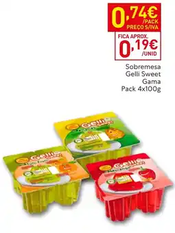 Recheio Sobremesa Gelli Sweet promoção