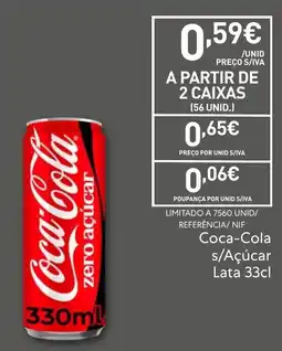 Recheio Coca-Cola s/Açúcar promoção