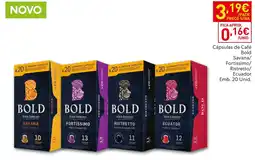 Recheio Bold cápsulas de café promoção