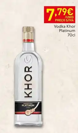 Recheio Vodka Khor Platinum promoção