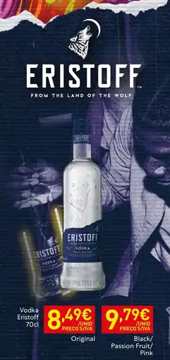 Recheio Vodka Eristoff promoção