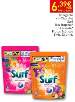 Recheio Detergente em Cápsulas Surf promoção