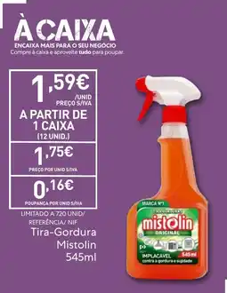 Recheio Tira-Gordura Mistolin promoção