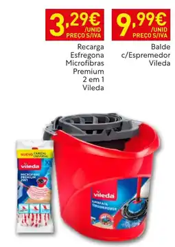 Recheio Recarga Esfregona Microfibra Premium 2 em 1 Vileda promoção