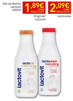 Recheio gel de banho lactovit promoção