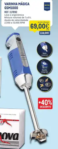 Makro Varinha mágica metro professional gsm1000 promoção