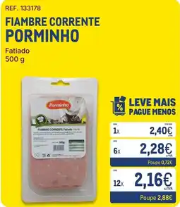 Makro Fiambre corrente porminho promoção