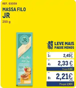 Makro Massa filo jr promoção