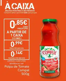 Recheio Polpa de Tomate Compal promoção