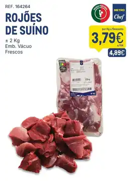 Makro Rojões de suíno metro chef promoção
