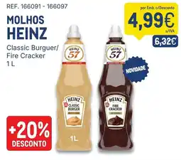 Makro molhos heinz classic burguer/fire cracker promoção