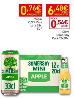 Recheio Somersby mini apple promoção