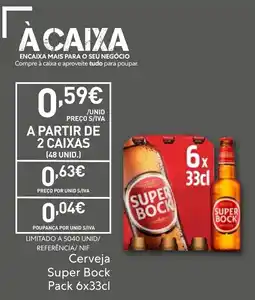 Recheio Cerveja Super Bock promoção