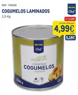 Makro Metro chef cogumelos laminados promoção