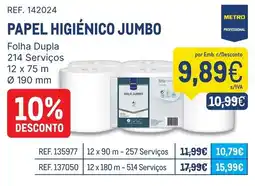 Makro papel higiênico jumbo promoção