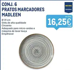 Makro pratos marcadores madleen promoção