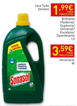 Recheio sonasol lava tudo promoção