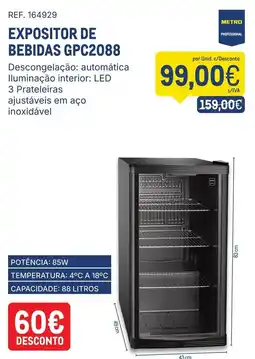 Makro expositor de bebidas gpc2088 promoção
