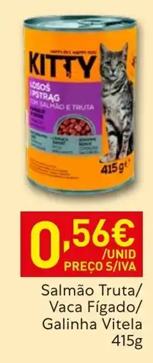Recheio Kitty sósos tripas com salmão e truta promoção
