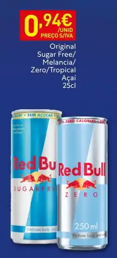 Recheio Red Bull sugar free promoção