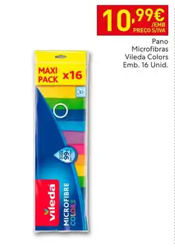 Recheio Pano Microfibras Vileda Colors promoção