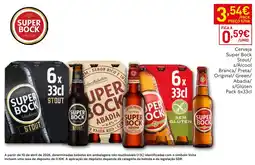 Recheio Cerveja Super Bock promoção