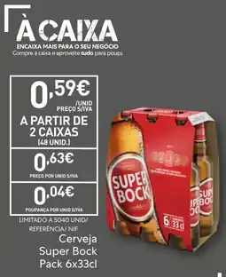 Recheio Cerveja Super Bock promoção