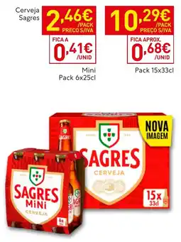 Recheio Cerveja Sagres promoção