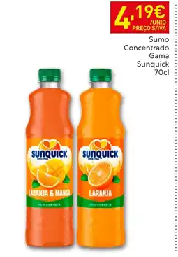 Recheio Sumo Concentrado Gama Sunquick promoção