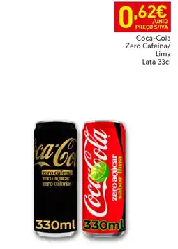 Recheio Coca-Cola Zero Cafeína/Lima promoção