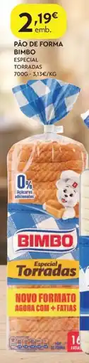 Spar Pão de forma bimbo promoção