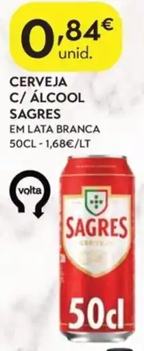 Spar Cerveja c/ álcool sagres promoção