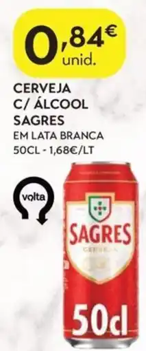 Spar Cerveja c/ álcool sagres promoção