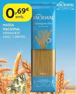 Spar Massa nacional esparguete fino promoção