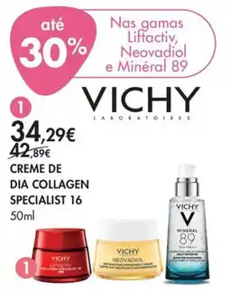 Pingo Doce Vichy creme de dia collagen specialist 16 promoção