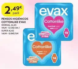 Spar Pensos higiénicos cottonlike evax promoção