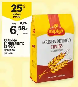 Continente Farinha de trigo espiga tipo 55 sem fermento promoção