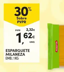 Continente Esparguete milaneza promoção