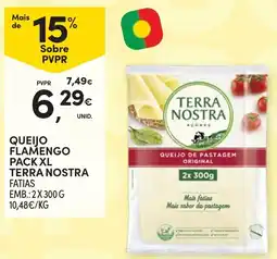 Continente queijo flamengo pack xl terra nostra fatias promoção