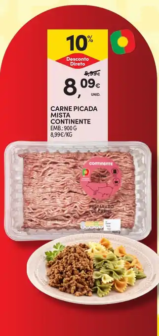 Carne picada mista continente